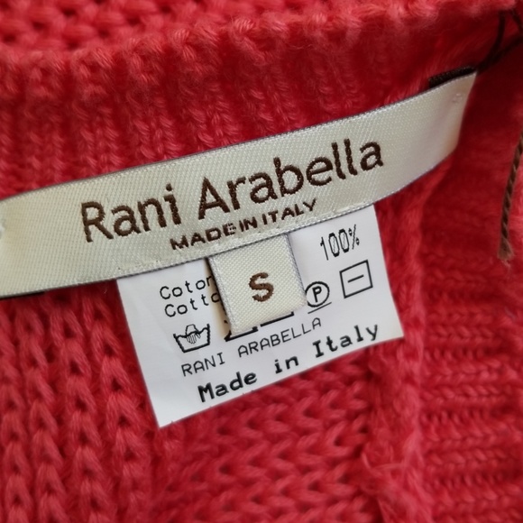 Rani Arabella Coral Pink Knit Sweater Poncho - Picture 7 of 8